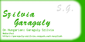 szilvia garaguly business card